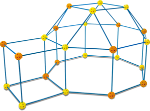 Set di 72 Cubi per Costruzioni Educative per Bambini, <span class=keywords><strong>Gioco</strong></span> Divertente per Famiglia, Uso Interno ed Esterno, Certificato di Sicurezza, in Plastica Colorata - Product Image 4