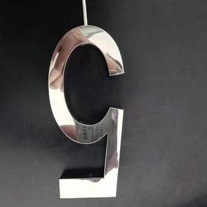 Haute qualité métal numéro polices signe 3D acier inoxydable Alphabet métal plaque signalétique pour entreprise publicité logo - Product Image 5