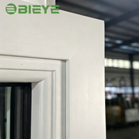 Custom Made 86 Aluminium Timber Composite Window Tempered Safety Glass for Private Mansion Construction Projects