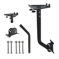 JH-Mech Angle réglable polyvalent 1.5 "Diamètre en acier au carbone monté sur le toit Support de montage d'antenne J Pole