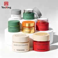 Pot cosmétique vide en plastique ABS, modèle basique 100g 50g, avec couvercle à vis, pour crème contour des yeux, masque facial, emballage de soins de la peau