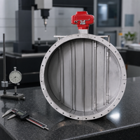 Vanne de régulation de volume motorisée à lamelles multiples pour conduits ronds, robuste, avec actionneur 24V pour la distribution d'air