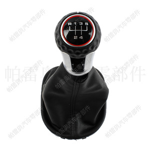 Palanca de Cambios Volkswagen de 5 Velocidades, Cuero Negro, Ergonómica, para Golf 4 GTI Caddy - Product Image 4