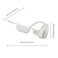 Écouteurs à conduction osseuse ALOVA, casque audio ouvert, casque intelligent sans fil Bluetooth à tour de cou pour la course
