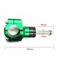 Klem setang sepeda motor CNC, klem setang sepeda motor paduan aluminium 28mm atau 1 1/8 "untuk peninggi setang sepeda motor