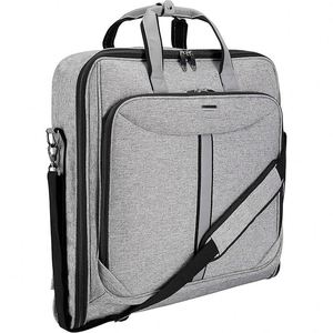 Bolsa de Viaje para Mujer con Compartimento Plegable para Trajes, Bolsa de Mano Multiusos de PU, Bolsa Portátil para Ropa, Muestra Gratis - Product Image 1