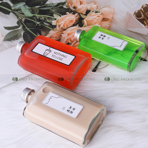 Bouteille en verre pour jus, vin, <span class=keywords><strong>gin</strong></span>, whisky, vodka, forme unique, écologique, avec bouchon à vis, nouveau design, 250 ml, 350 ml, 500 ml, vente en gros - Product Image 4