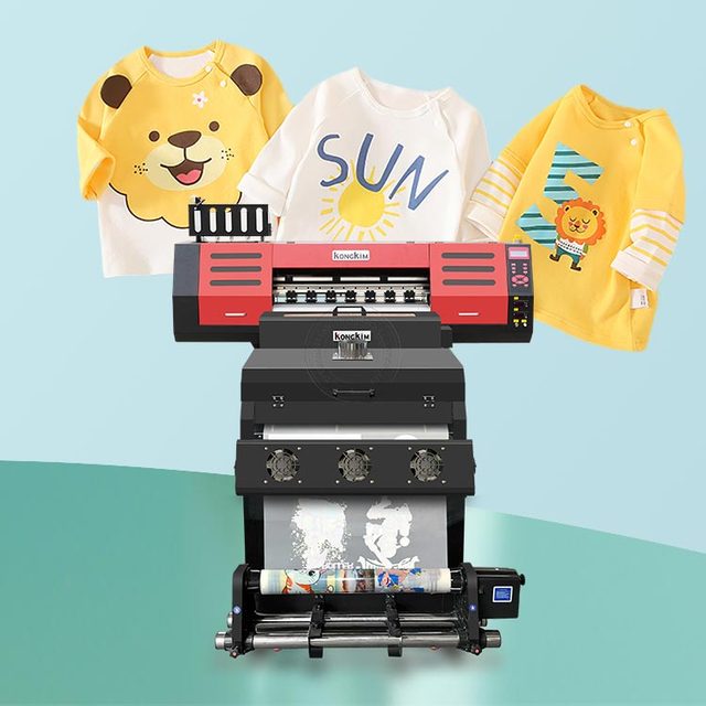 Kongkim 60cm Dtf Printer Xp600 I3200 Head 60cm Pet Film Printer Hot Peel for T-shit Printing