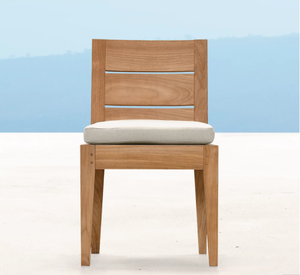 Meubles d'extérieur en bois de luxe moderne, chaise de salle à manger en teck massif, ensemble de table de salle à manger en teck pour l'extérieur - Product Image 4