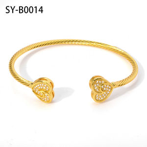 ชุดกำไลข้อมือทอง 14k ชุบทองเหลืองสำหรับผู้หญิง ขายส่ง - ดีไซน์แฟชั่นล่าสุด - Product Image 6