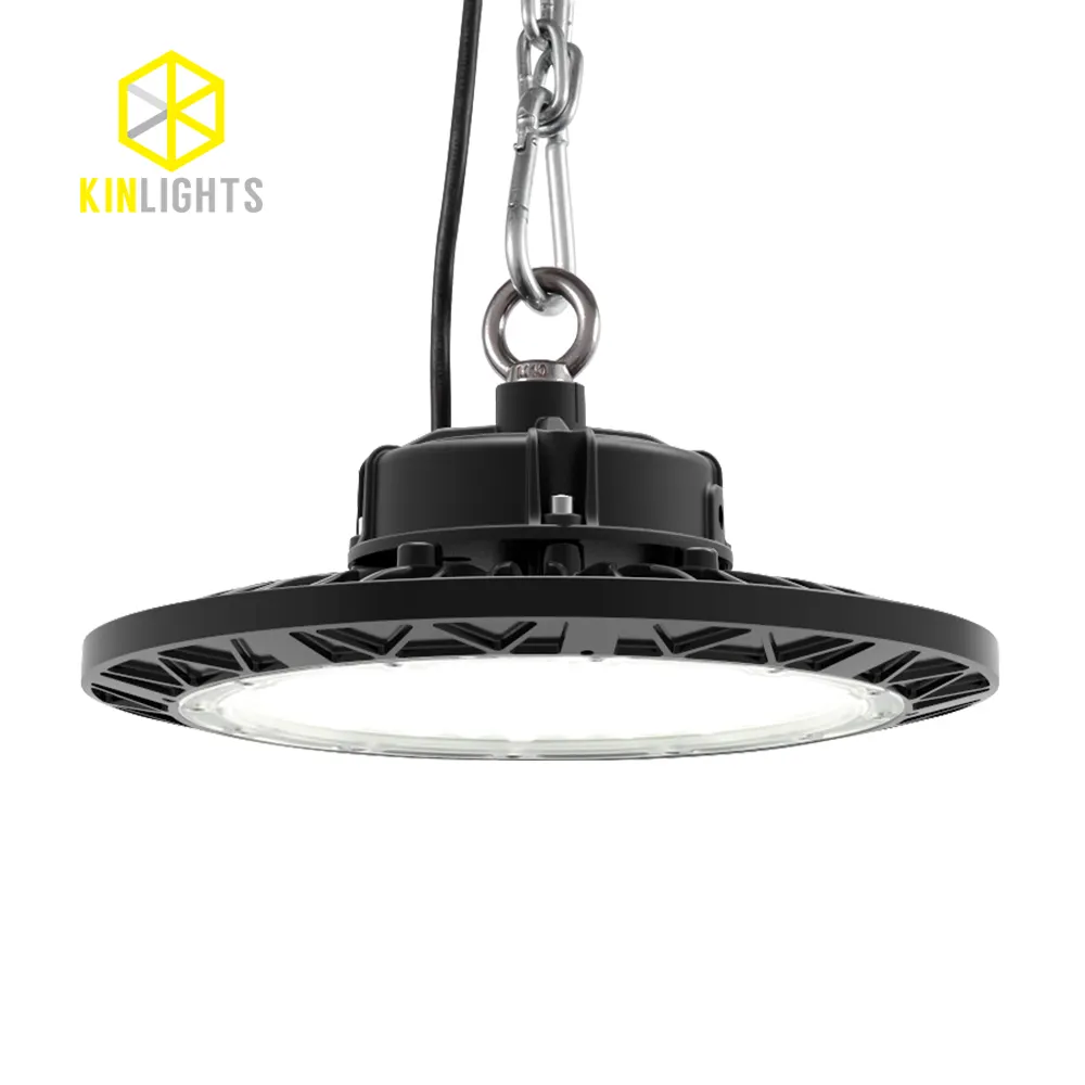 Kinlights Ufo High Bay Light 160lm/W 150W 100-277V Industrieel Verlichtingssysteem Voor Magazijn Winkel Winkel Sport Stadion