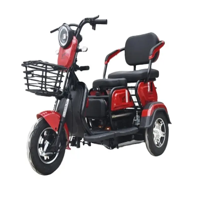 Triciclo 60V 650W Triciclo de pasajeros eléctrico para adultos