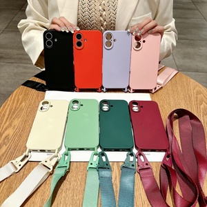Funda para Teléfono con Correa Cruzada para iPhone 16 15 14 13 12 11 Pro Max 5G, Cordón para Cuello con Cubierta para Hombro - Product Image 1