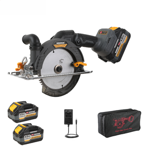 Scie circulaire électrique portative LONSLEY à une main, moteur sans balais, batterie lithium 21V, machine de découpe du <span class=keywords><strong>bois</strong></span> et de <span class=keywords><strong>la</strong></span> pierre pour le bricolage et <span class=keywords><strong>la</strong></span> <span class=keywords><strong>menuiserie</strong></span> - Product Image 1