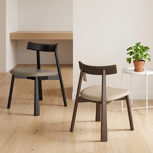 <span class=keywords><strong>Chaise</strong></span> de salle à manger sans accoudoirs en bois massif nordique, rembourrée, style moderne, luxe léger, dossier simple, pour hôtel et maison - Product Image 6