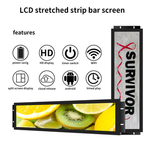 Écran tactile capacitif à haute luminosité de 24 pouces, barre extensible métallique robuste, écran LCD en forme de totem pour étagère intelligente de supermarché - Product Image 3