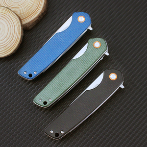 Couteau pliant GT961, lame D2, manche Mikata, couteau tactique d'extérieur, camping, chasse, survie, outils EDC, Tunafire - Product Image 4