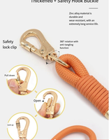 Collier simple en PU pour animaux de compagnie, laisse pour chien et chat, sac à déjections canines, corde ronde