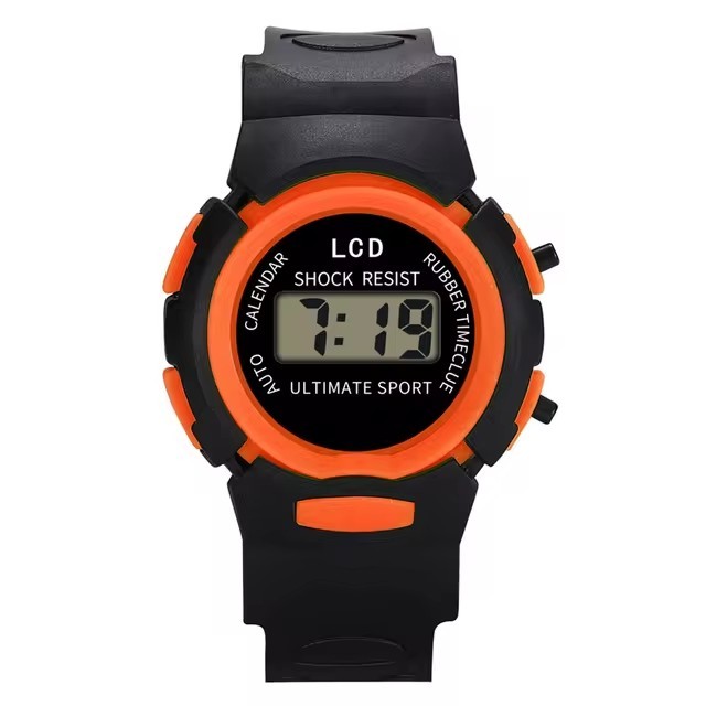 Children Girls Analog Digital Sport LED Electronic Wrist Watch