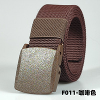 Ceinture tactique d'extérieur en nylon pour hommes Boucle de sport en toile PP non métallique Stock pour étudiants Pièces et accessoires de sac spécial