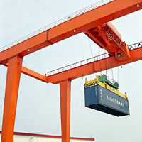 Grue portique à commande PLC pour manutention large de conteneurs, 40,5t, 50 tonnes, 60 tonnes, montée sur rail pour portique de conteneurs ferroviaires