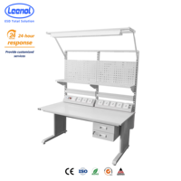 Leenol Usine mobile antistatique de conception de poste de travail industriel ESD établi par ingénieur Esd établi électronique