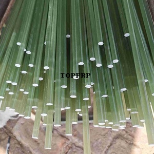 Varilla Transparente de Fibra de Vidrio Epoxi Translúcida Verde Sólida de Alta Resistencia, Varillas de Fibra de Vidrio Verde Agua - Product Image 6