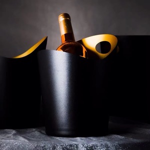 Oro argenteo di lusso moderno europeo in acciaio inox <span class=keywords><strong>secchiello</strong></span> per il ghiaccio per Champagne vino rosso - Product Image 4