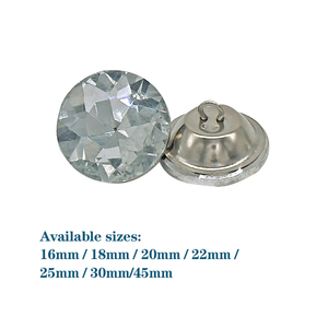 25mm gros diamant verre jeans boutons vintage strass cristal bouton pour vêtement - Product Image 2