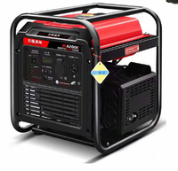Générateur Inverter à Essence 4 Temps Monophasé 220V 50Hz 60Hz 6Kw à Cadre Ouvert en Cuivre Pur, Haute Qualité, Économie d'Énergie, Vente en Gros Usine