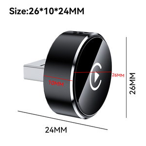 Mini adaptateur USB noir simple pour interface CarPlay, 2 en 1, dongle CarPlay Android Auto - Product Image 2