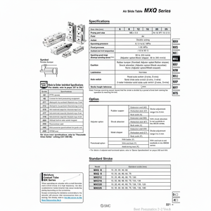 SMC Pneumatics Air Slide Table (Tabla de deslizamiento de aire) - Product Image 1