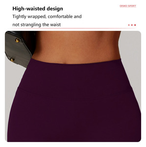 XW-CDK8518 all'ingrosso abbigliamento sportivo a vita alta Yoga Shorts Scrunch traspiranti essenziali per il Fitness <span class=keywords><strong>pantaloncini</strong></span> da donna da palestra sportivi personalizzati - Product Image 4