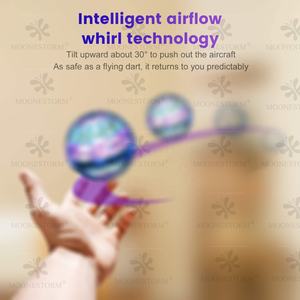 Vente chaude Flying Ball <span class=keywords><strong>Boomerang</strong></span> avec lumières LED 360 Degrés Rotation UFO Mini Drone Jouet Magic Flying Orb Ball - Product Image 4