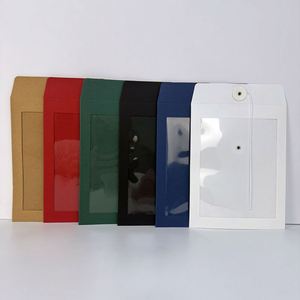 Premium Custom Eco-Friendly Kraft Paperboard Printing Transparent Window <b>Envelopes</b> for Secure Document Presentation - Product Image 2