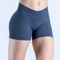 Shorts de yoga et leggings en gros avec logo personnalisé, sans couture, taille haute, effet froncé aux fesses, pour femmes, idéaux pour la gym, le cyclisme et le fitness