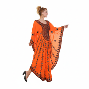 ชุดเดรสชายหาดยาวถึงพื้นสำหรับผู้หญิงสไตล์โมร็อกโกอิสลามชุดเดรสแขนยาวระบายอากาศได้ดีทันสมัย - Product Image 1