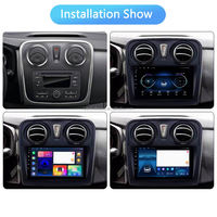 Pour 2017 + RENAULT SANDERO 9 pouces écran tactile dispositif Double 2 Din octa-core Quad voiture stéréo GPS Navigation Android Auto Radio