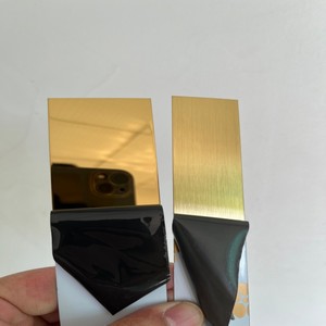 Metallo lucido oro autoadesivo in PVC 3mm raccordi in marmo connettore pannello a parete in alluminio riciclabile marmo fissaggi taglio - Product Image 2