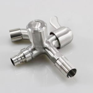 Bibcock de tuyau d'arrosage en acier inoxydable, robinet de robinet de robinet d'arrosage pour <span class=keywords><strong>machine</strong></span> à <span class=keywords><strong>laver</strong></span> intérieure et extérieure - Product Image 4