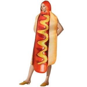 Halloween drôle impression 3D nourriture <span class=keywords><strong>saucisse</strong></span> Hot Dog mascotte Costumes Halloween femmes hommes fantaisie Cosplay carnaval <span class=keywords><strong>Costume</strong></span> - Product Image 2