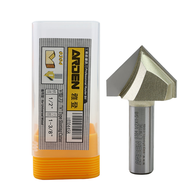 1 Pc 3D En Acier Au Tungstène À Bois CNC Routeur Peu Sharp V-Groove Outil De Coupe Fraise En Fin