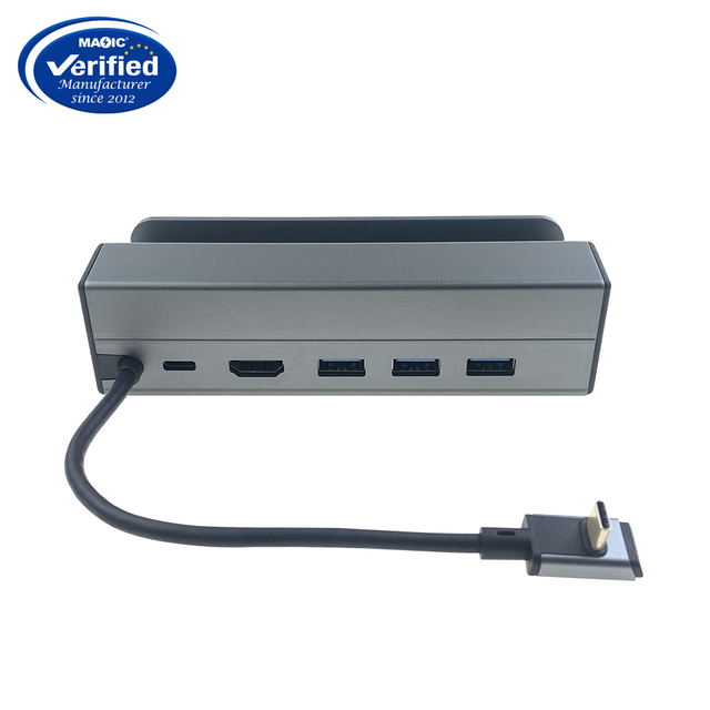6 in 1 HUB USB Type C to HDTV 4K 60Hz RJ45 USB 3.0 Docking for Steam Deck Console