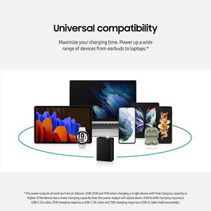 65W ricarica Super veloce USB C caricatore OEM LOGO tyep c PD adattatore di alimentazione 3 porte PD + PD + QC caricatore da parete per samsung - Product Image 4
