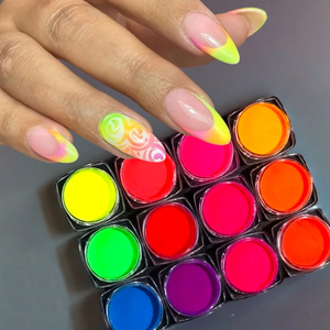 Pigmento Fluorescente de Fósforo Neón de Alta Luminosidad en Polvo para Esmalte de Uñas en Gel, Recubrimiento y Acuarela - Product Image 1