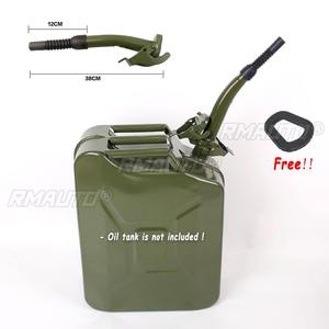 Boquilla flexible de goma metálica para bidones de 5/10/20 litros, para verter combustible, con sello de 38 cm + junta de sellado - Product Image 1