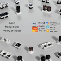 Downlight LED intelligent pour maison connectée DMX KNX Zigbee DALI, RGB réglable, 0-10V Triac, Casambi, compatible Alexa, Google Homekit
