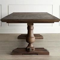 Table à manger en bois massif antique, style ferme, style campagnard français, table en bois massif vieilli, table de cuisine rustique en bois récupéré