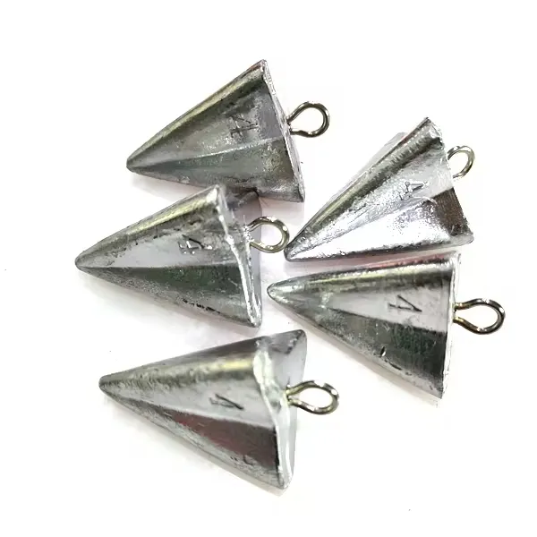 Atacado equipamento de pesca triangular giratório fundido pesos de pesca estrela pesos de pesca chumbada
