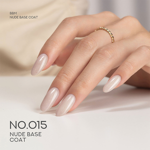 BBM Nude Base Coat 24 colores Construcción de <span class=keywords><strong>uñas</strong></span> fortalecer 2025 nuevas tendencias UV Gel polaco brillo brillante textura fina Base Coat Gel - Product Image 6